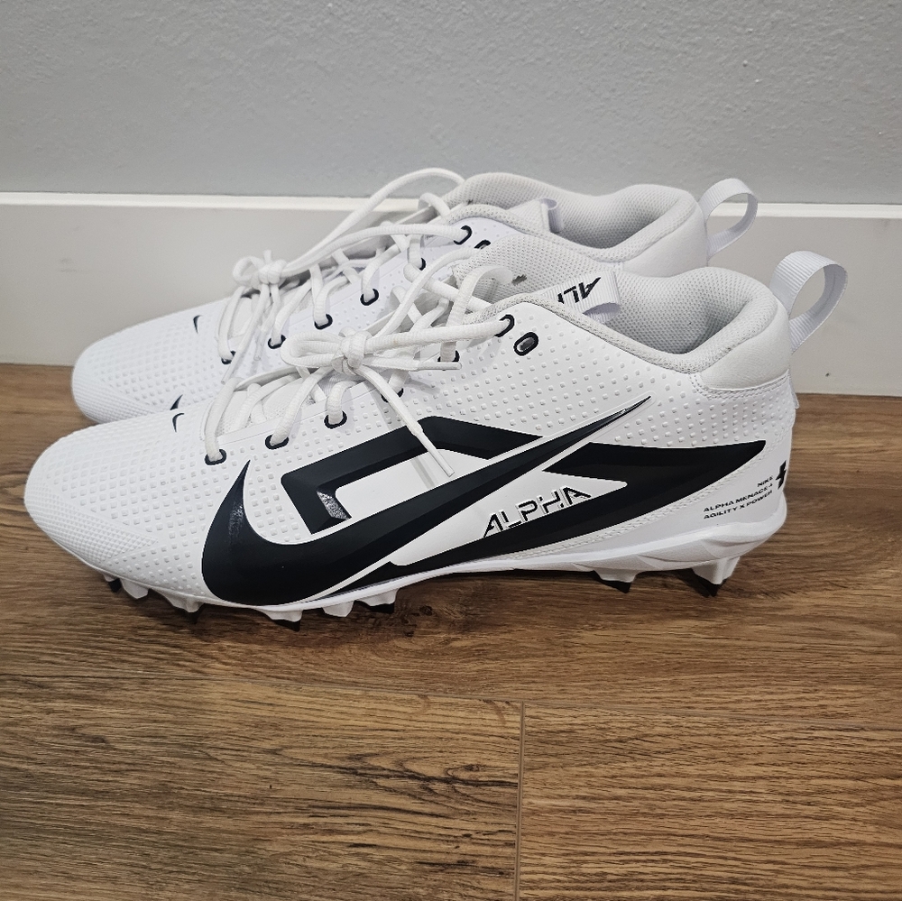 Nike Alpha Menace 4 Varsity Agility x Power Football Cleats FZ7703-101 Size 16